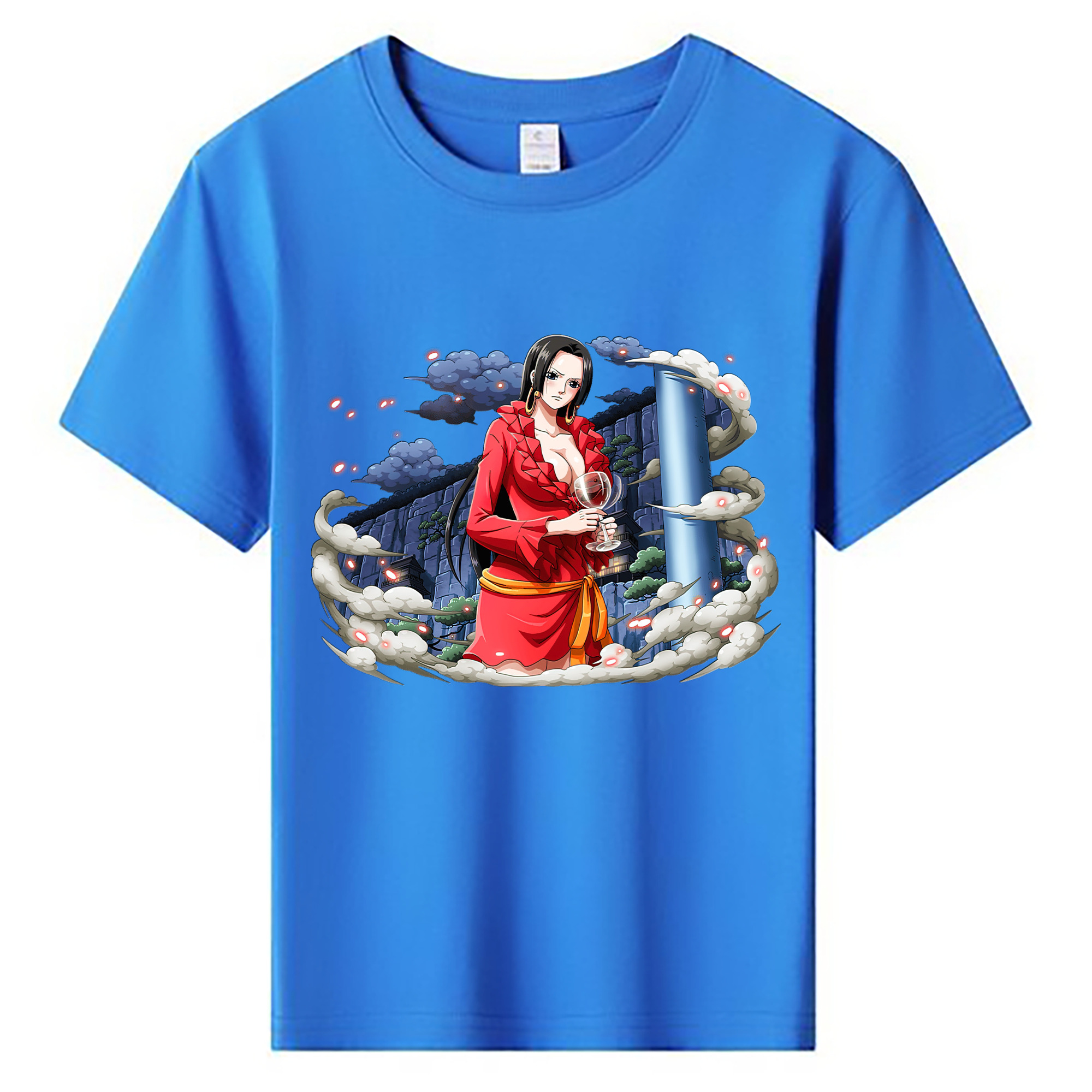 ワンピース ボア・ハンコック ONE PIECE Boa·Hancock 綿100％キッズTシャツ（フロントプリント）